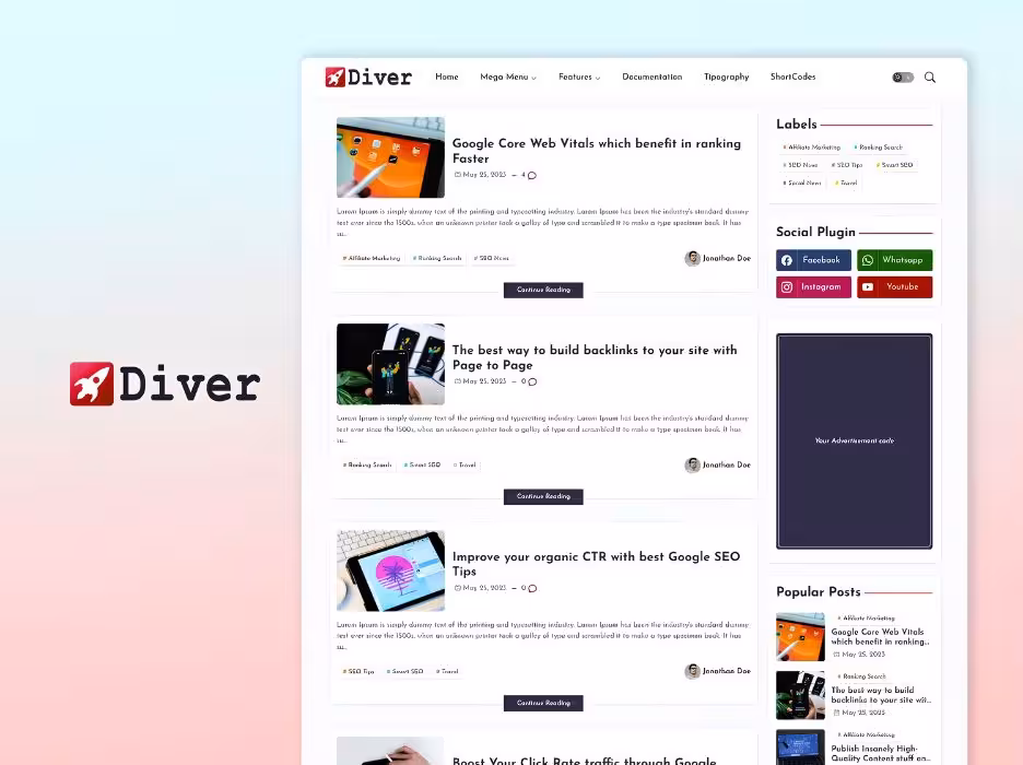 Diver Blogger