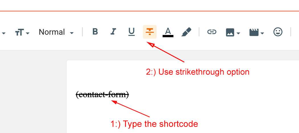 flexible shortcodes