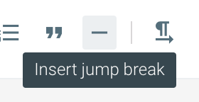 Insert Jump Break