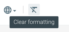 Clear Formatting